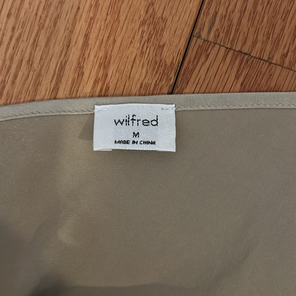 Aritzia Wilfred Womens Only Slip Midi Dress V Neck Adjustable Strap - Picture 5 of 7